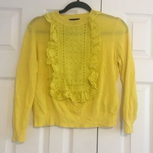 Yellow J Crew sweater